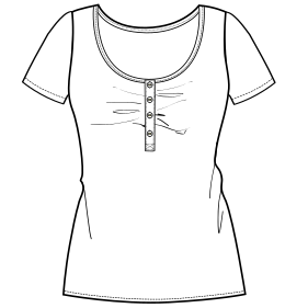 Fashion sewing patterns for T-Shirt 778